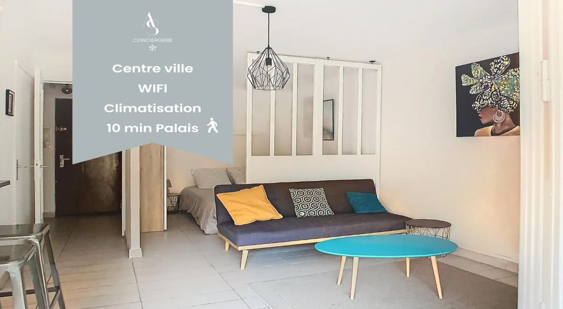 Palladium - Studio 40M2 - 10 Min Palais - Climatise Cannes